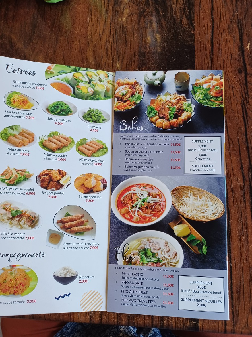 Chez Kimi (restaurant vietnamien) menu 2