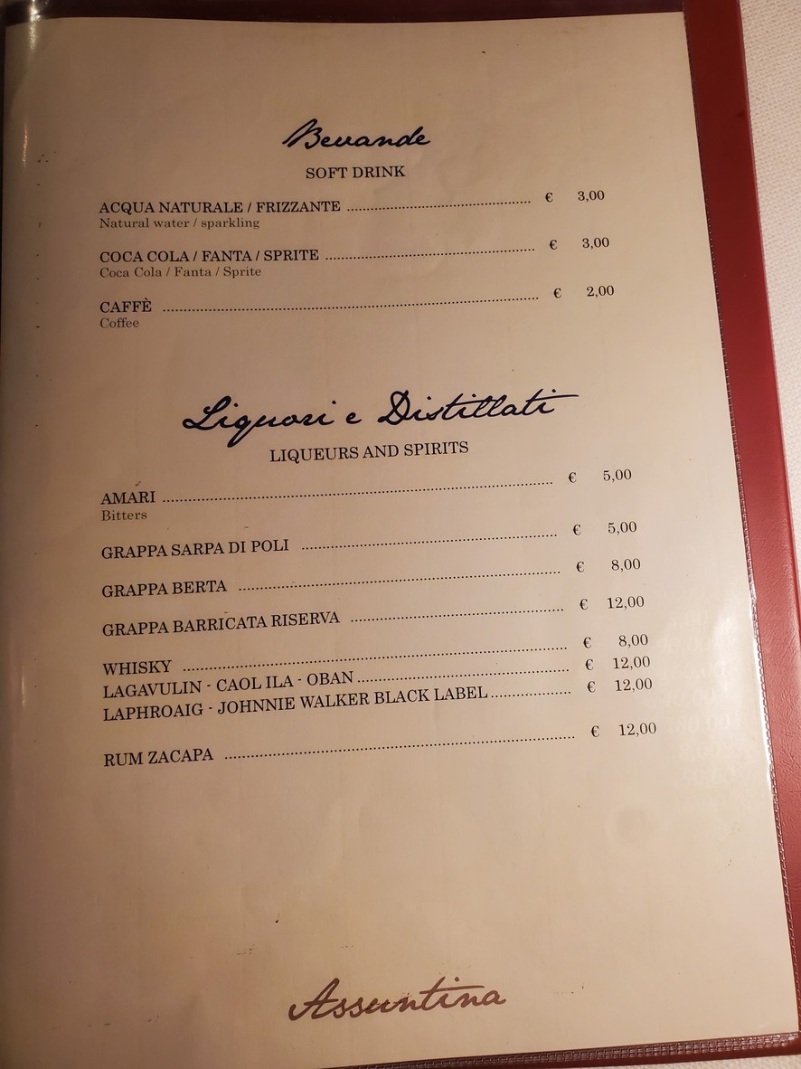 Assuntina menu 6