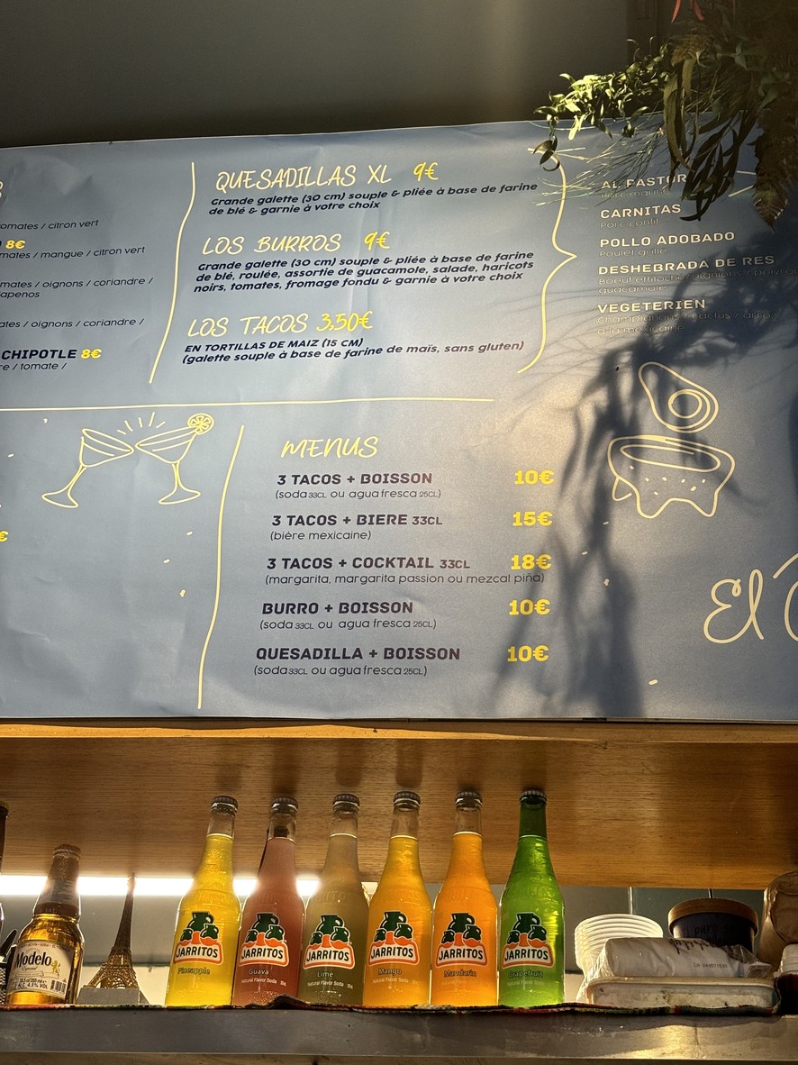 El Guacamole République menu 3