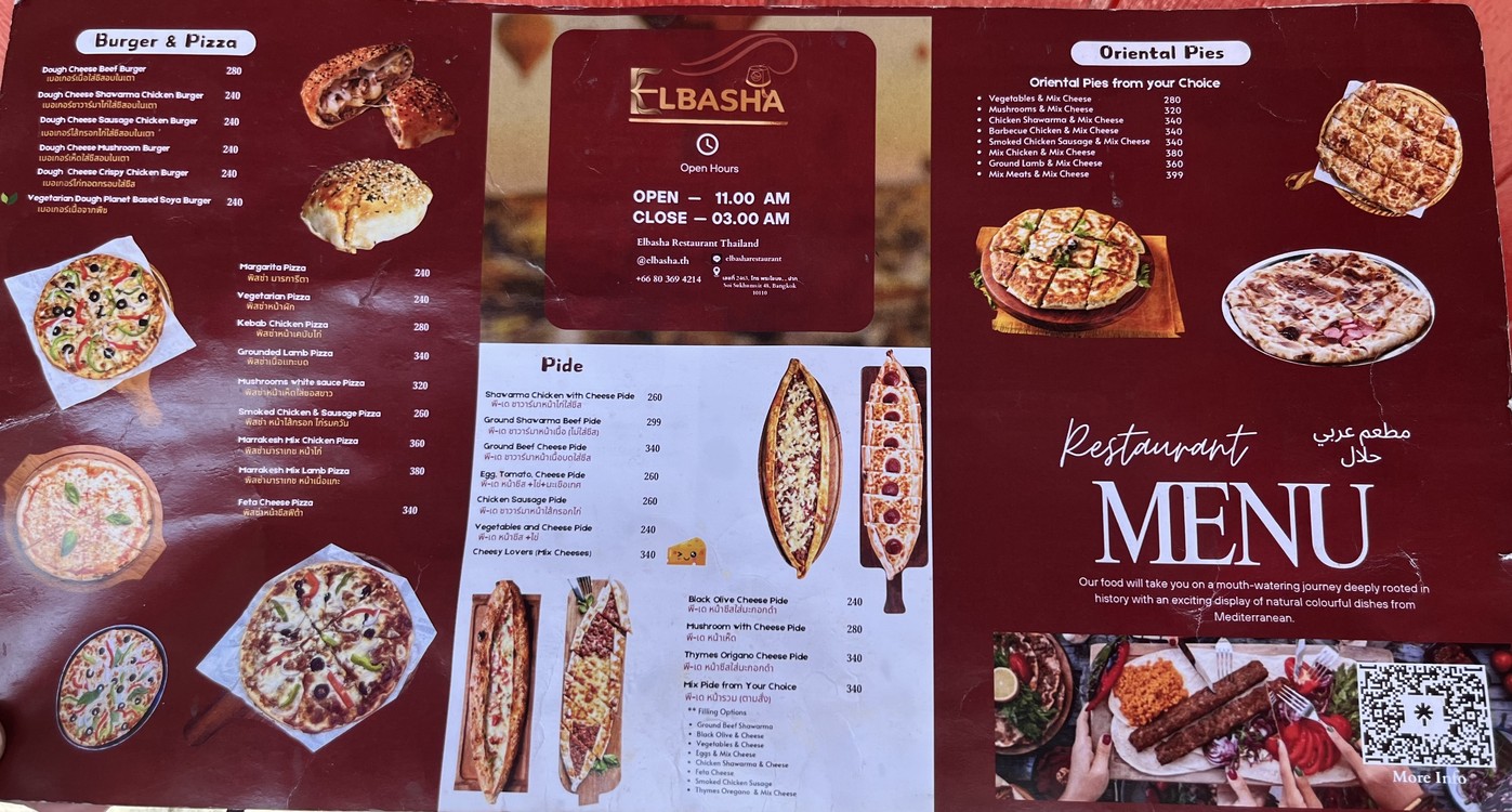 D. Elbasha (Fra Kanong Takeaway ONLY) menu 1
