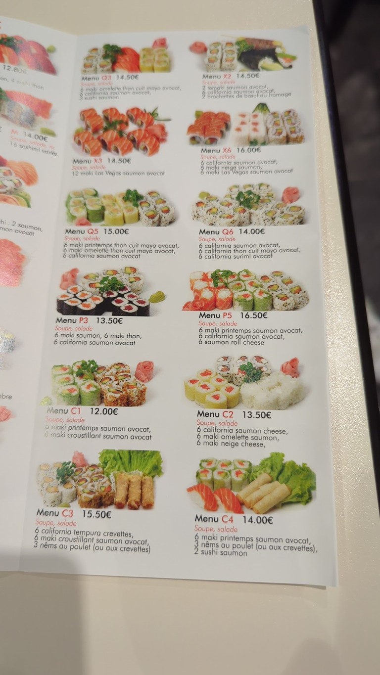 Yuki Sushi menu 4