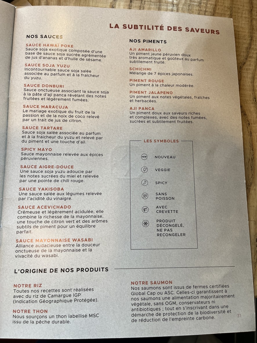 Côté Sushi Asnières-sur-Seine menu 1