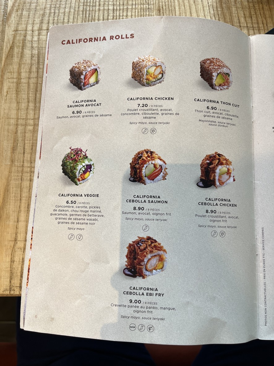 Côté Sushi Asnières-sur-Seine menu 2