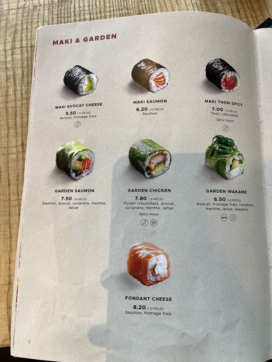 Côté Sushi Asnières-sur-Seine menu 3