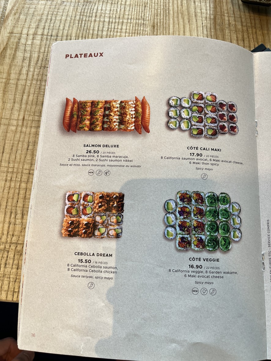 Côté Sushi Asnières-sur-Seine menu 7