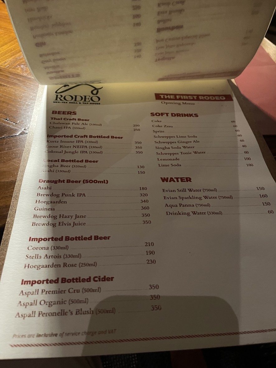 Rodeo Mex-Tex Grill & Tap House menu 2