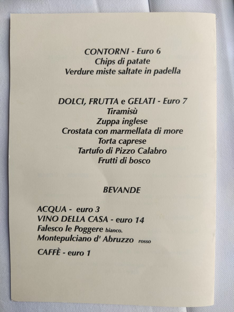 Mamma Angelina menu 3
