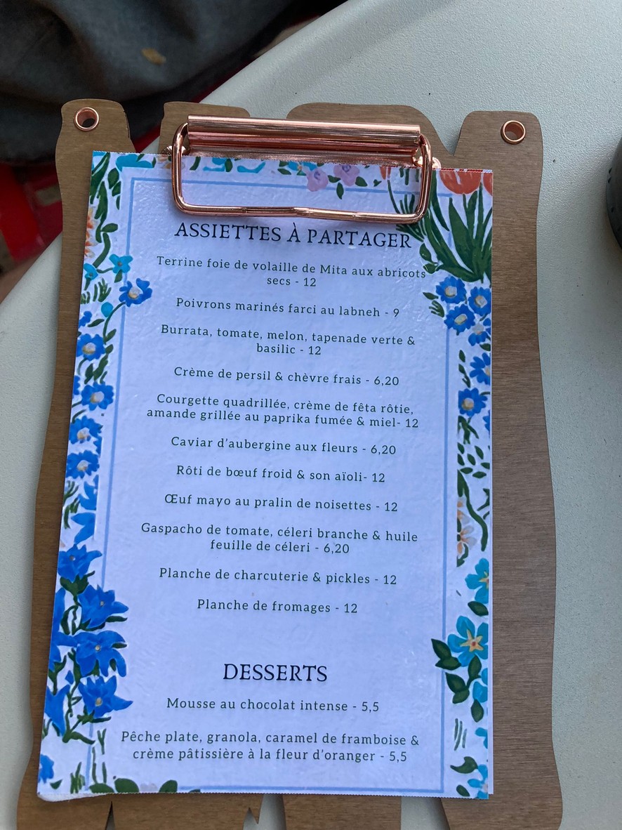 Fenouil menu 2