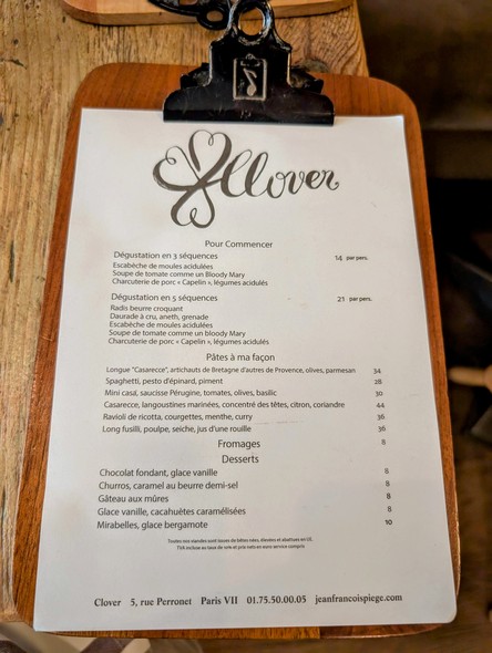 Restaurant Clover Saint-Germain