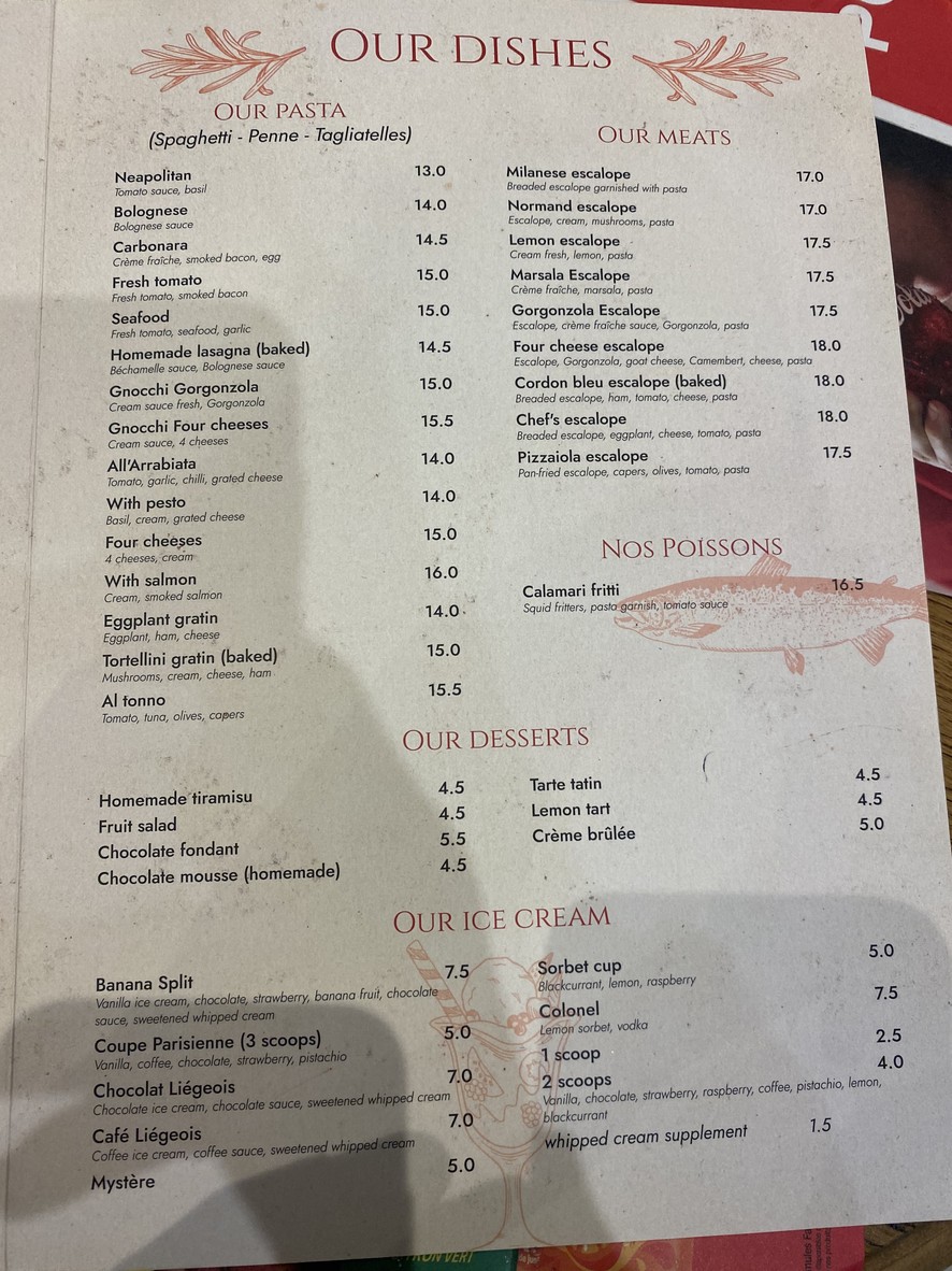 Pizzeria di Roma menu 2