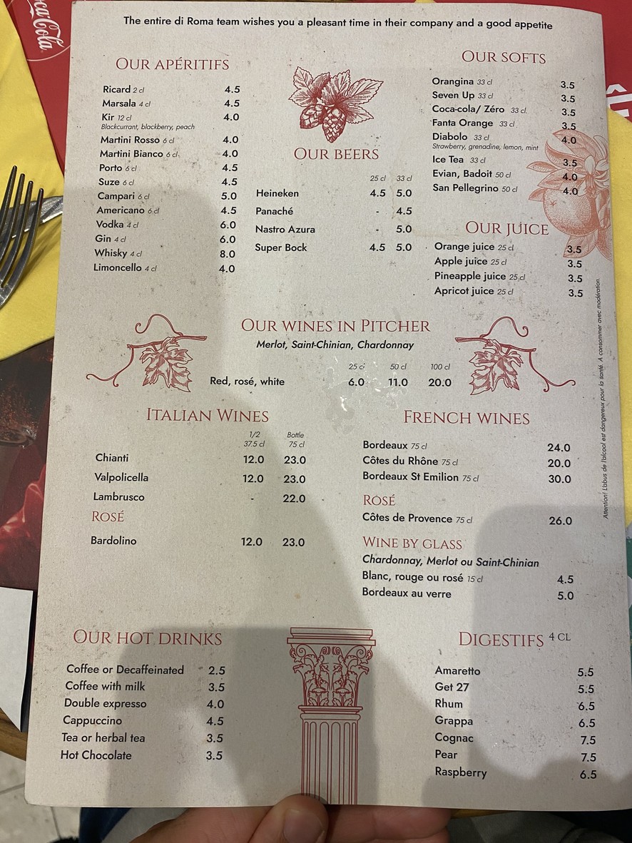 Pizzeria di Roma menu 3