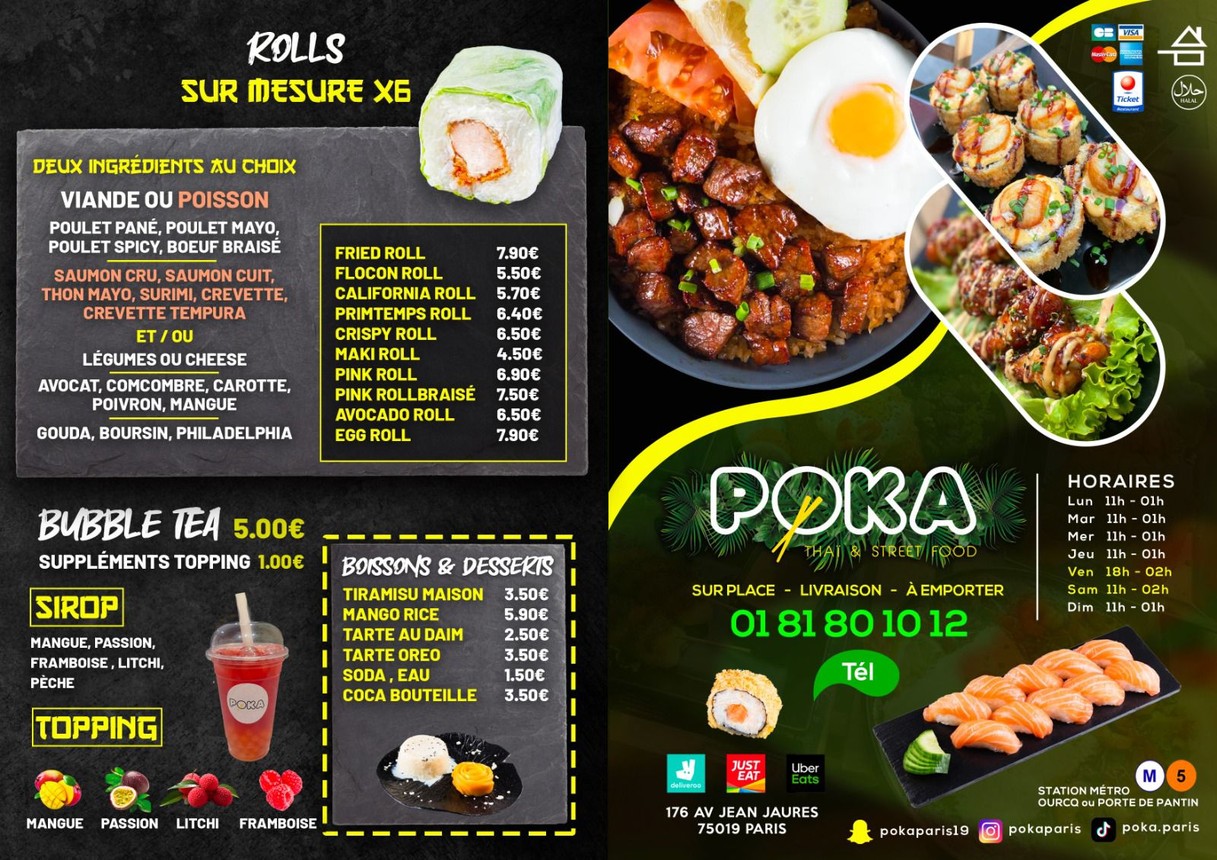 POKA menu 1