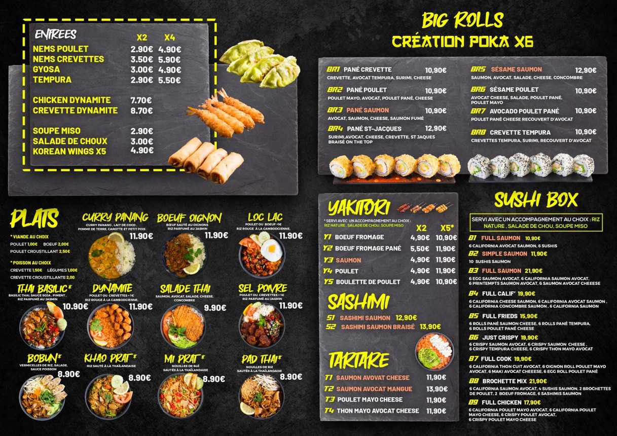 POKA menu 2
