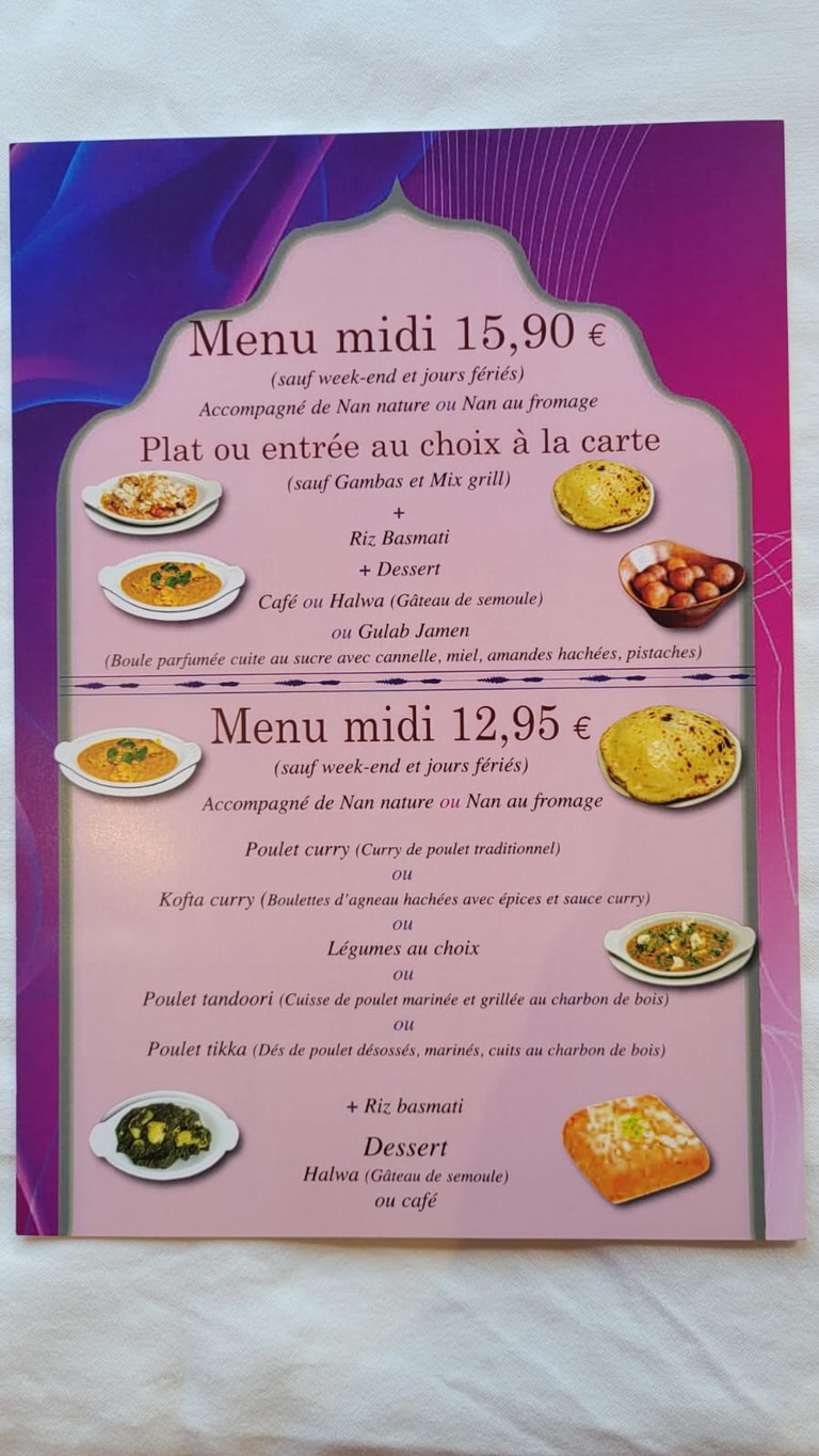 Le Punjab menu 2