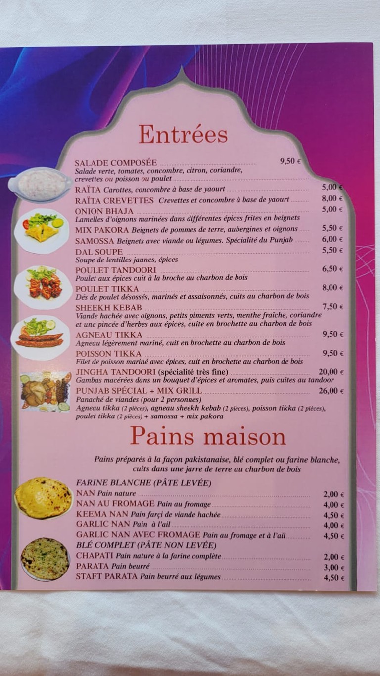 Le Punjab menu 4