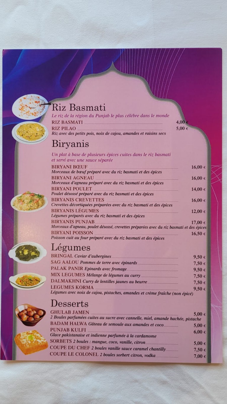 Le Punjab menu 6