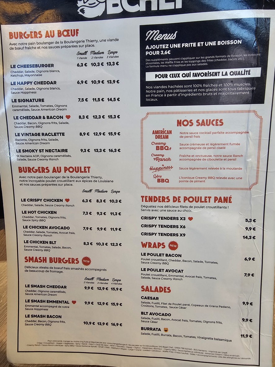 BCHEF Bobigny menu 1