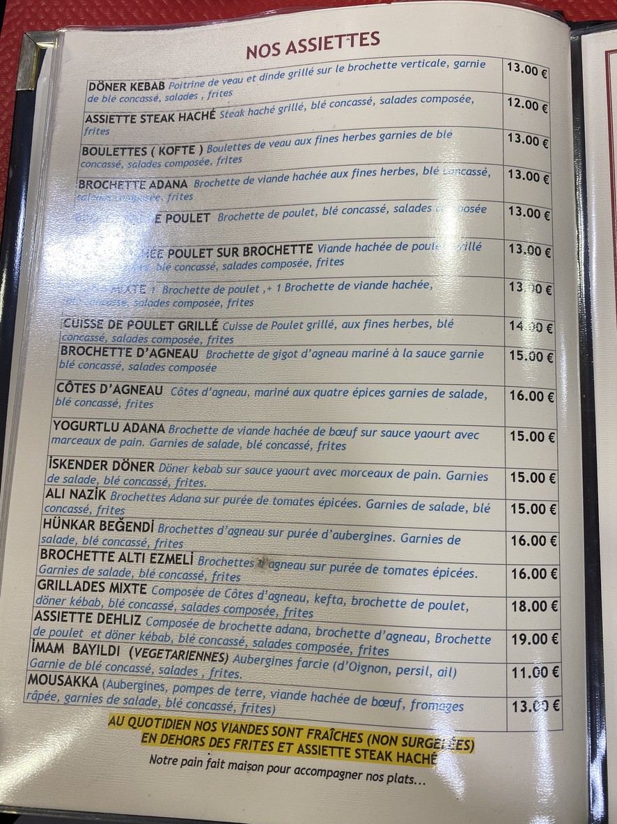 Grill Dehliz menu 4