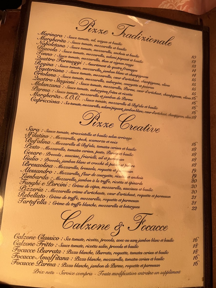 Giulio Rebellato menu 2