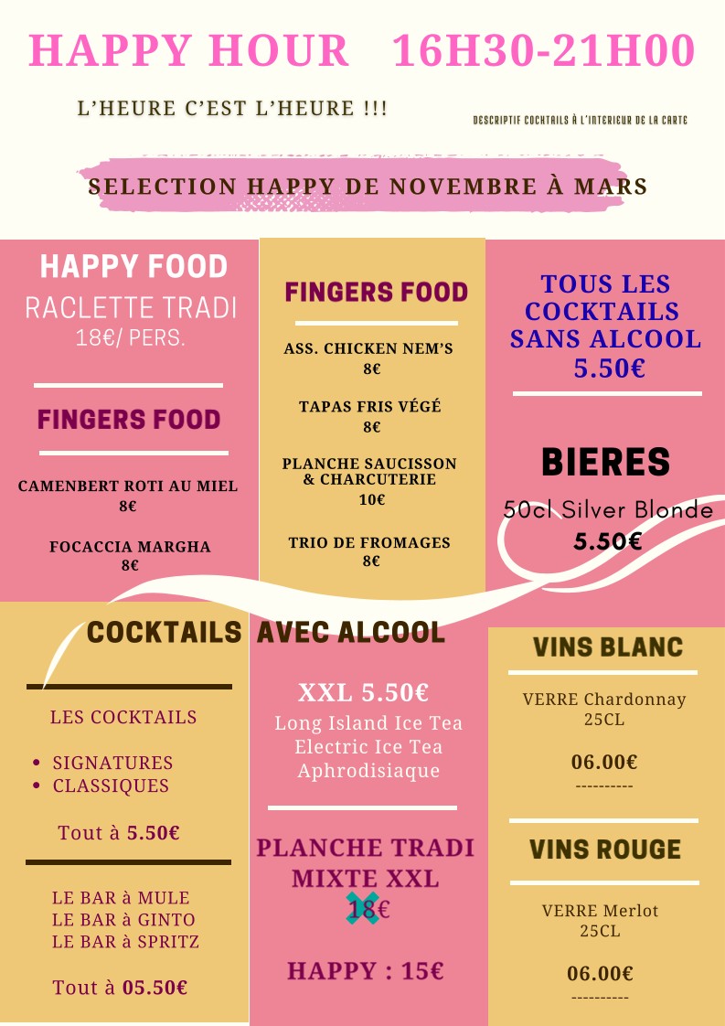 Le Censier menu 1