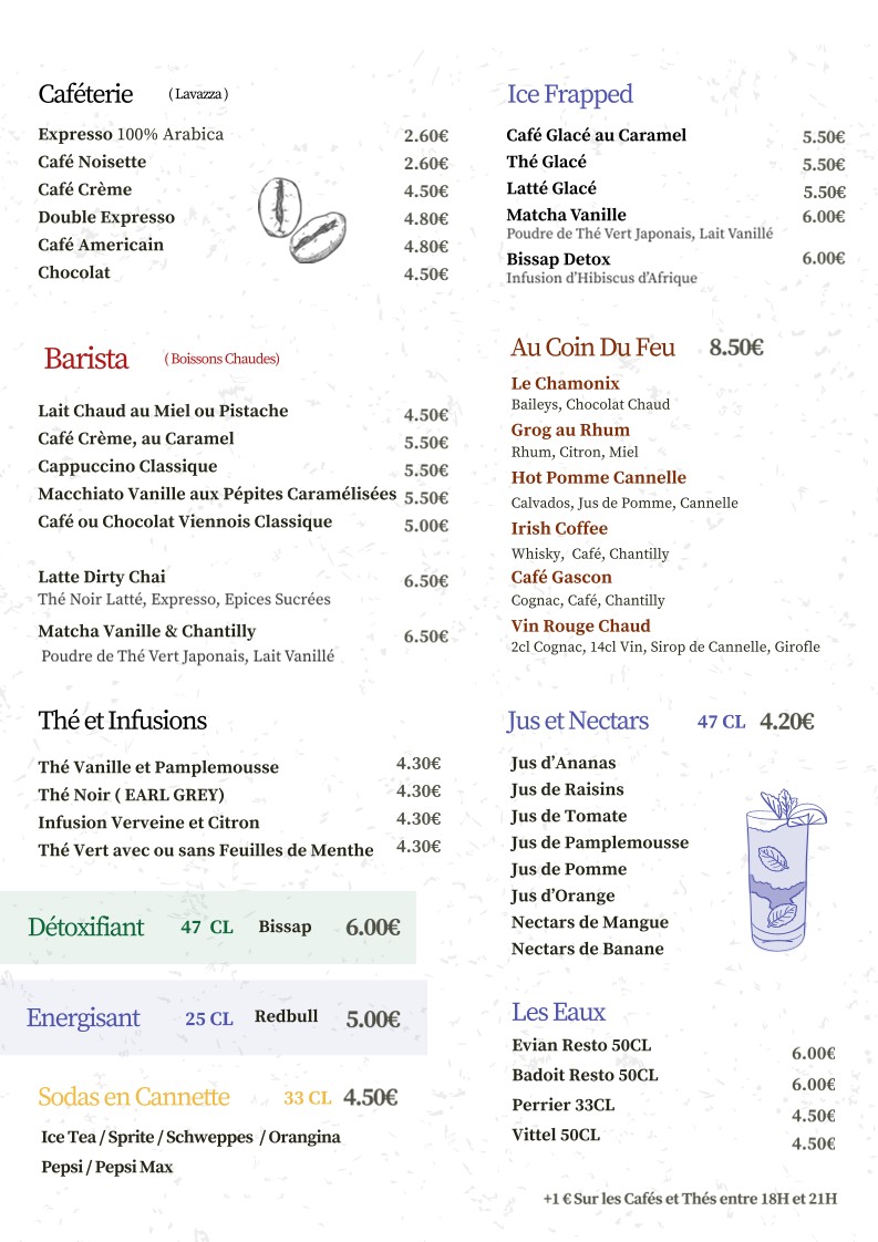 Le Censier menu 4