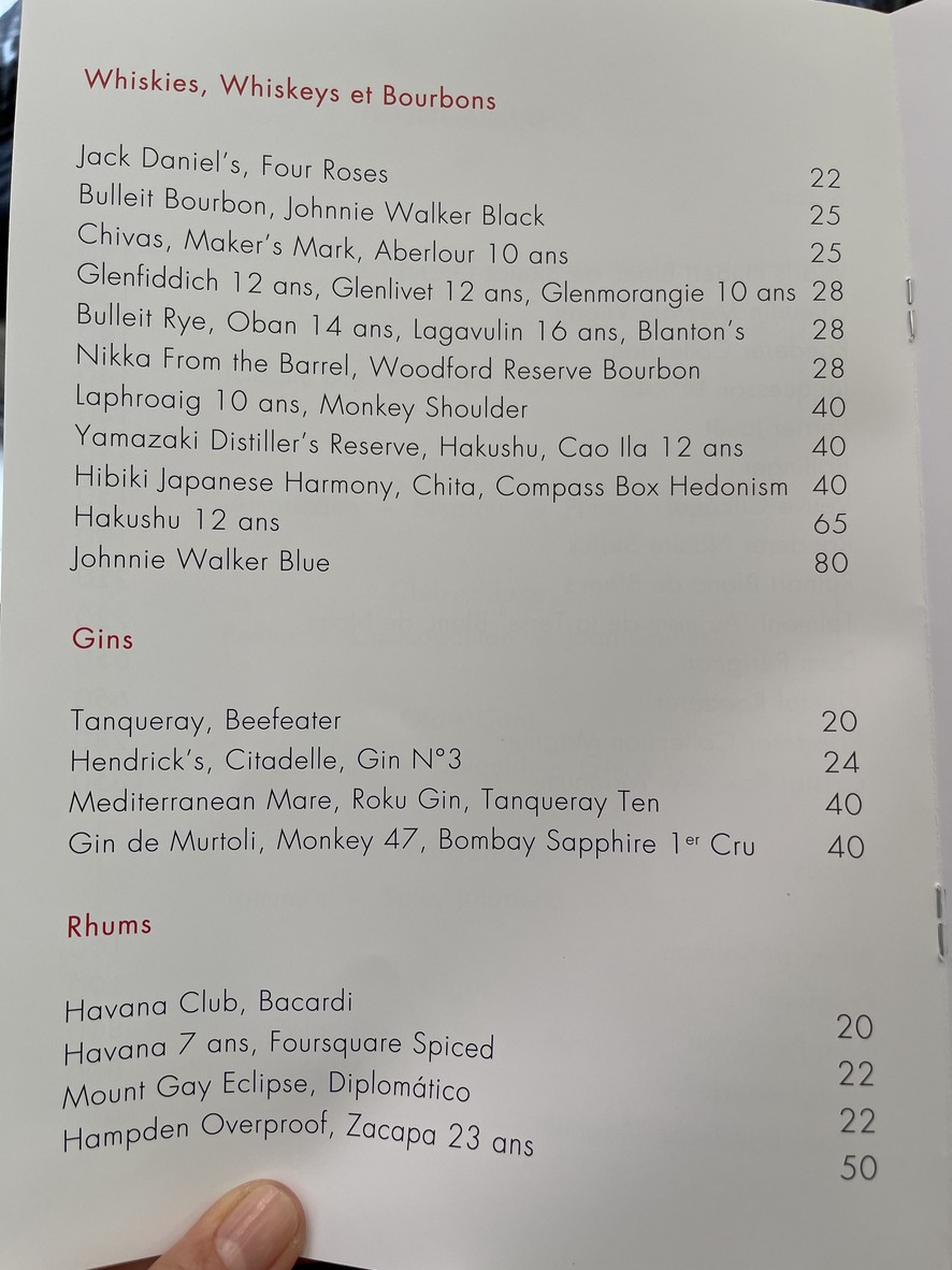 Costes - Le Restaurant menu 3