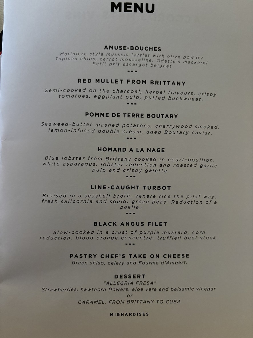 Boutary menu 5