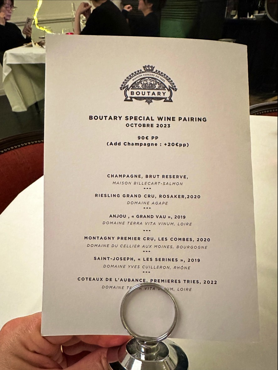 Boutary menu 6