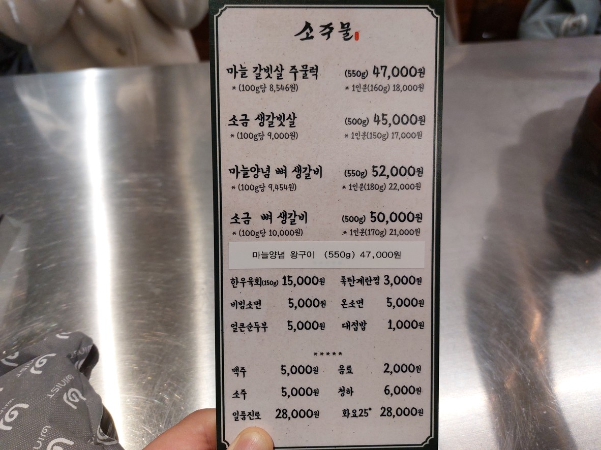Jumultong menu 1