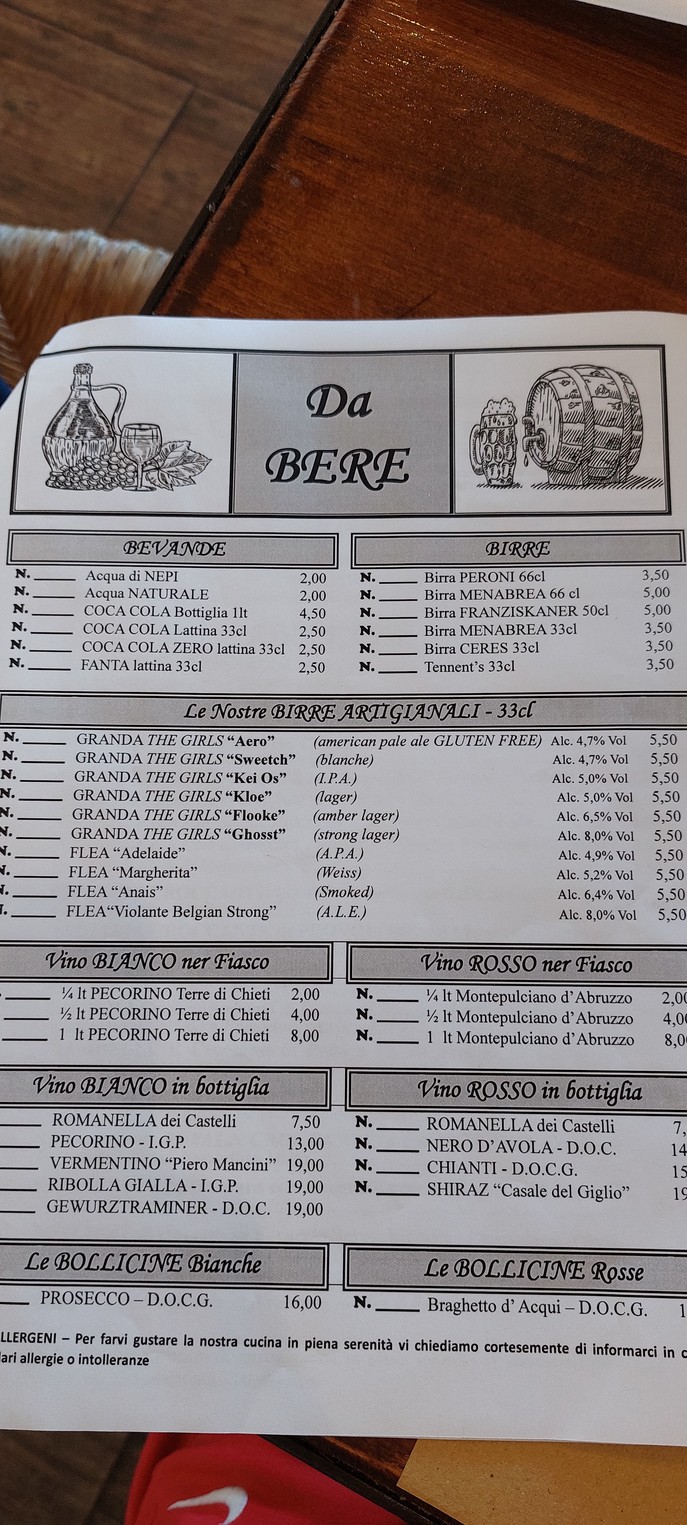 Osteria Fraschetteria "dallo CHEF" menu 4