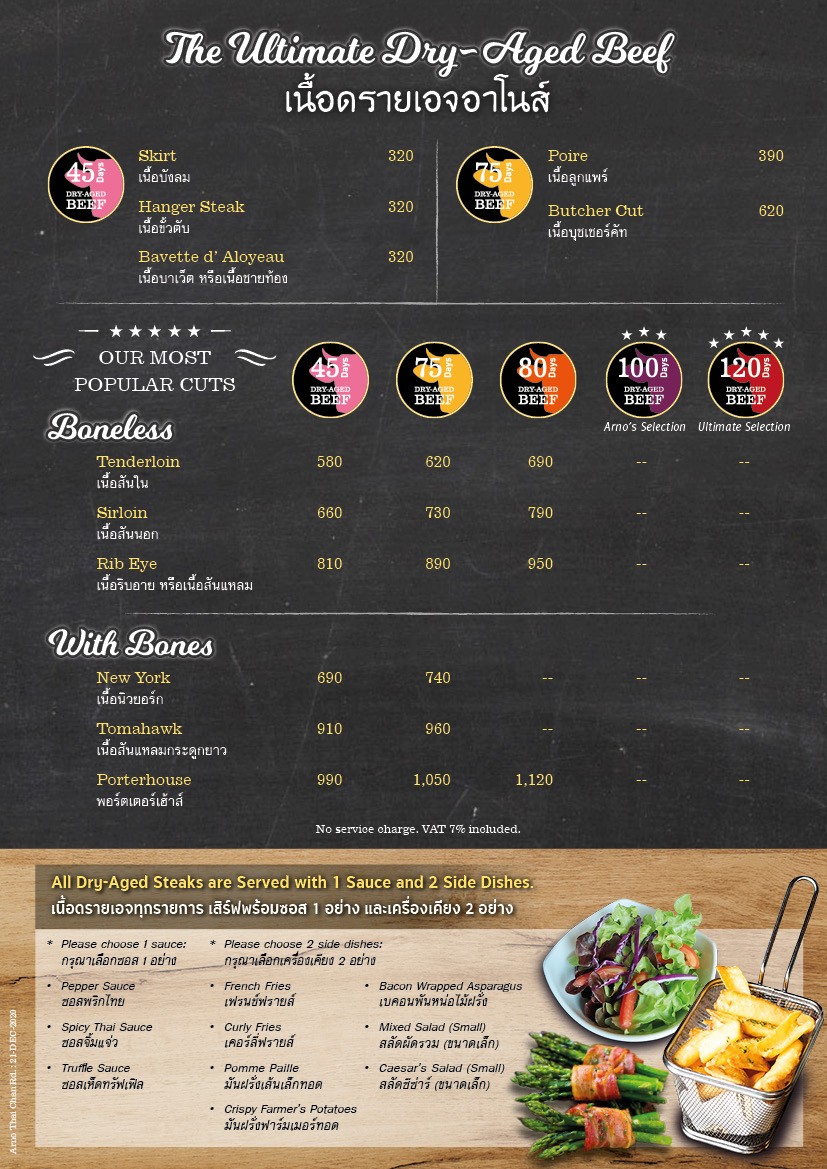 [CLOSED] Ā nuò tài (BRT táng tǔ nán) | Arno Thai by Arno's - BRT Chan Road menu 2