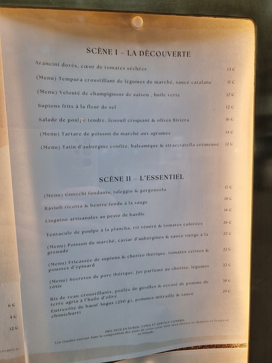 Le Comptoir Marguery menu 2