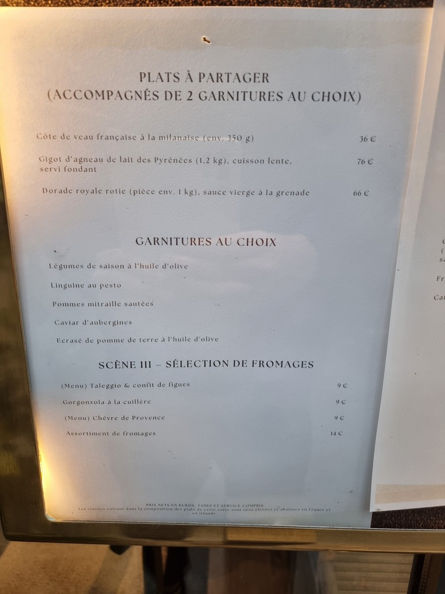 Le Comptoir Marguery menu 3