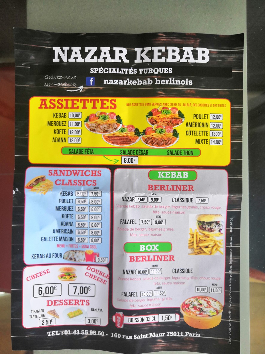 Sugar & Spice menu 1