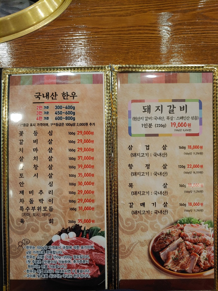 Gangnam Suratgan menu 1