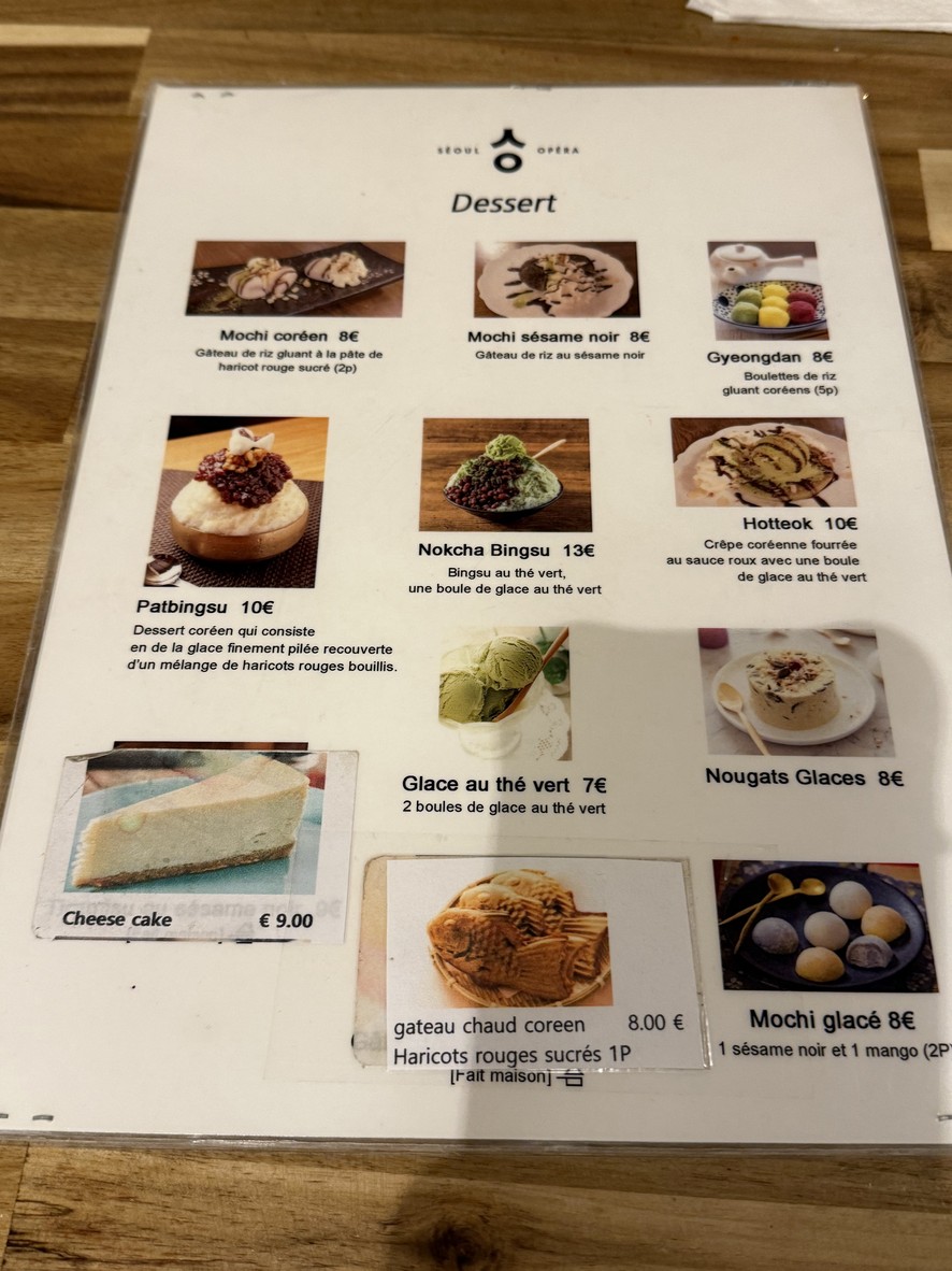 Seoul Opera Restaurant menu 8