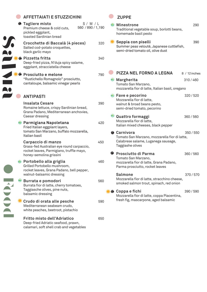 Salvia menu 1