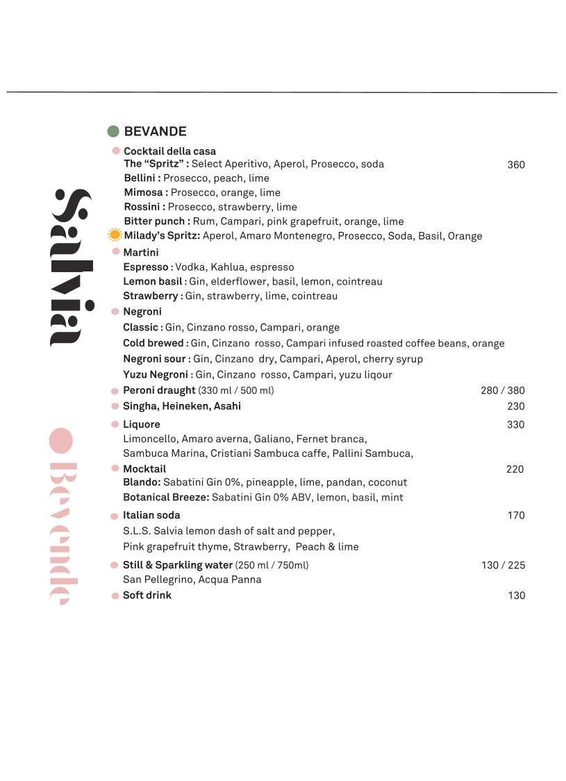 Salvia menu 4