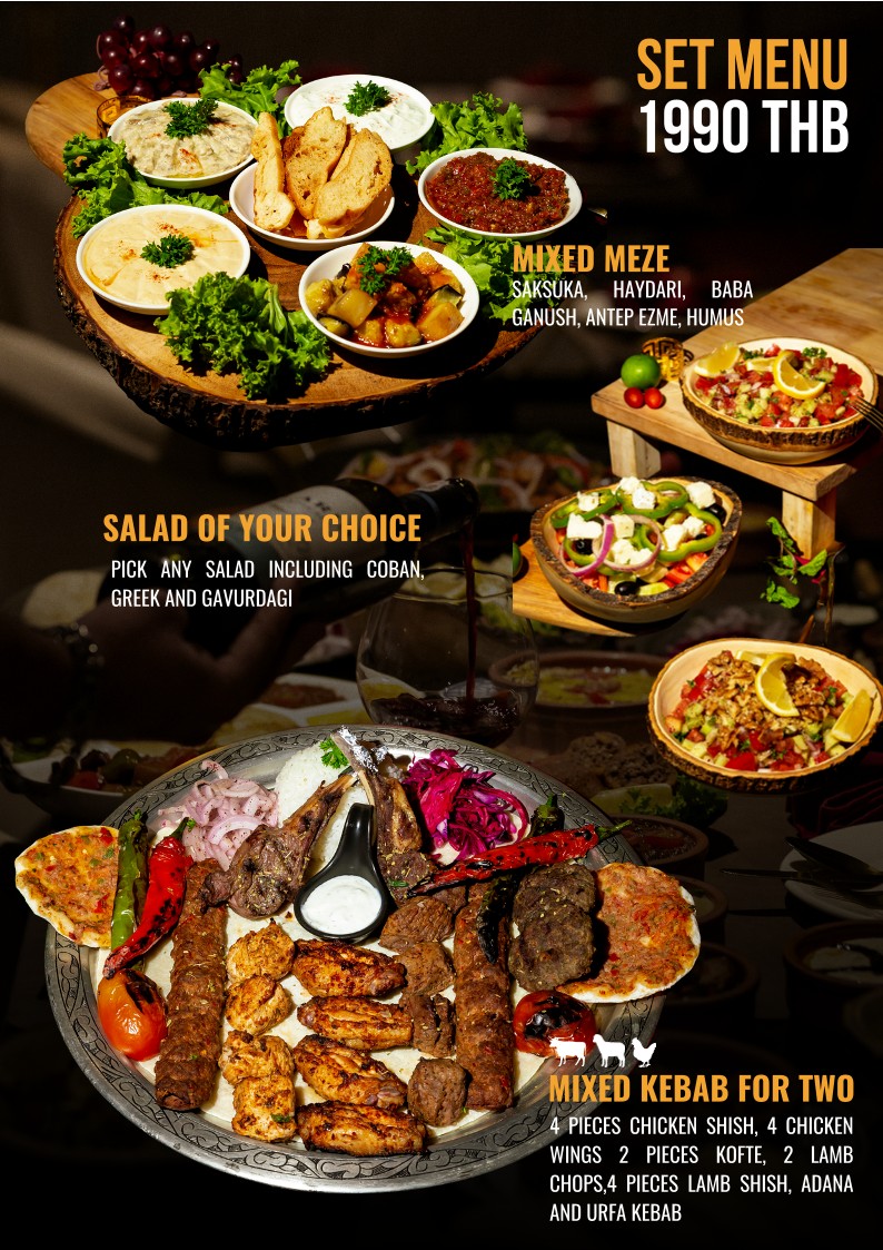 Cappadocia Turkish Restaurant Bangkok menu 1