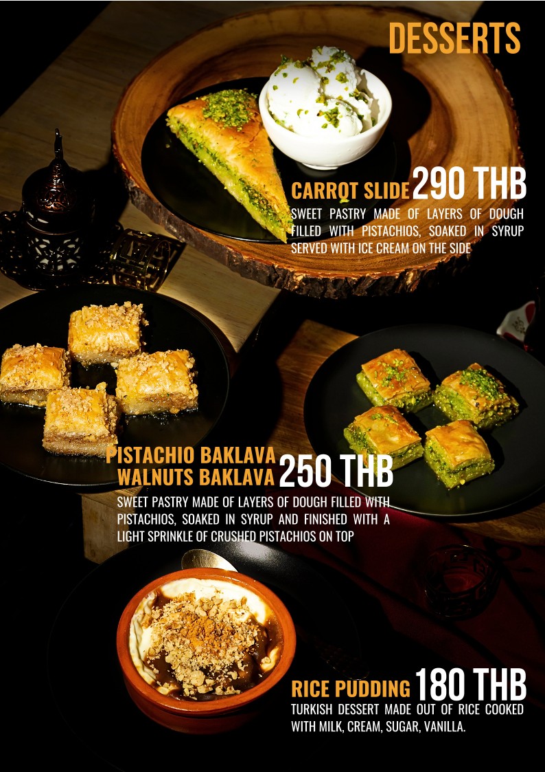 Cappadocia Turkish Restaurant Bangkok menu 2