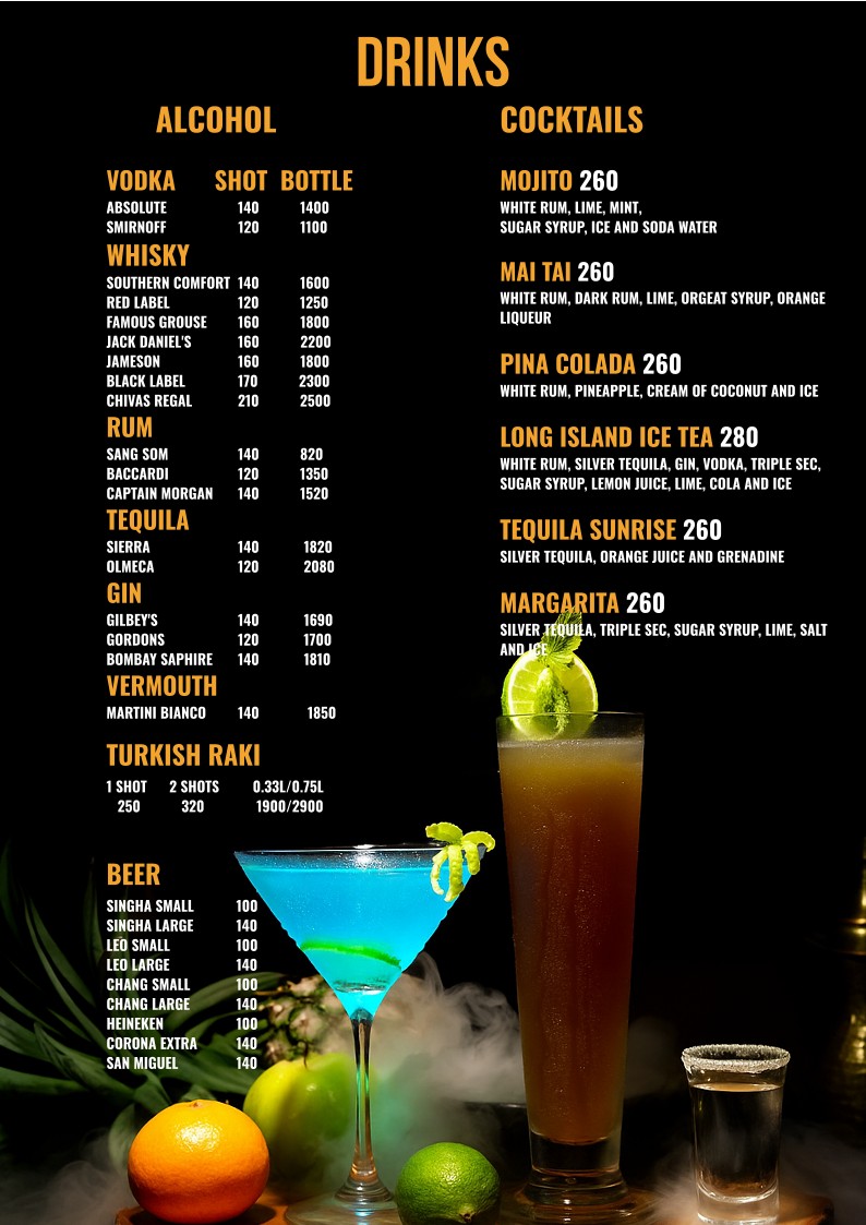 Cappadocia Turkish Restaurant Bangkok menu 4
