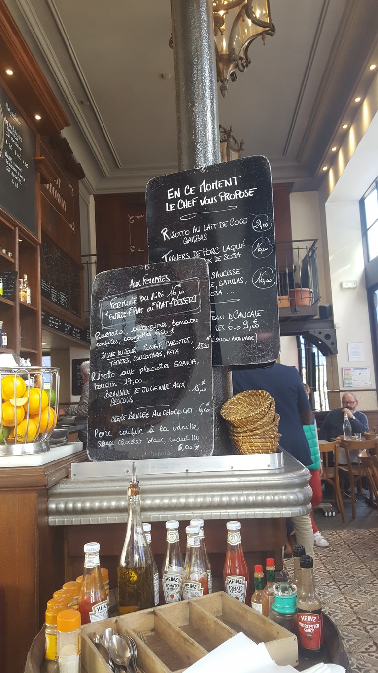 Les Foudres menu 1