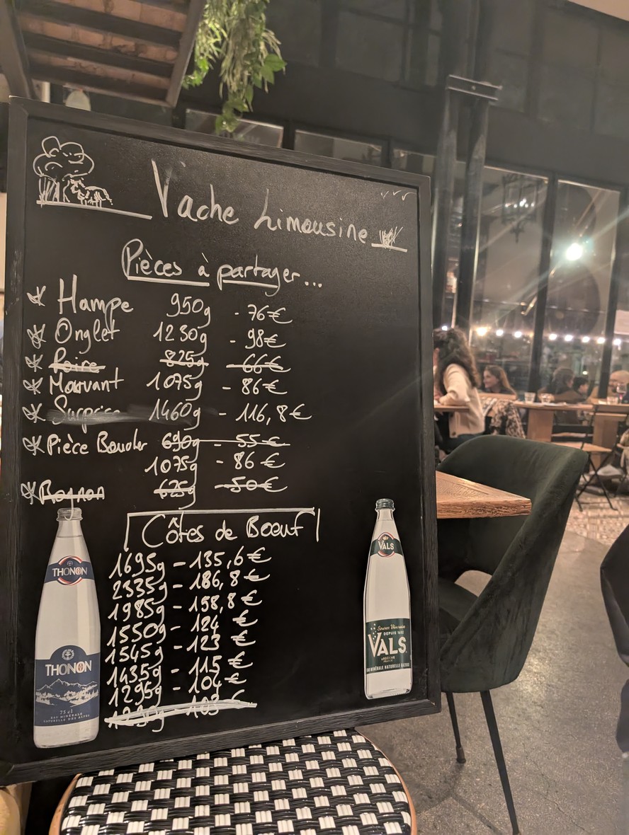Les Foudres menu 2