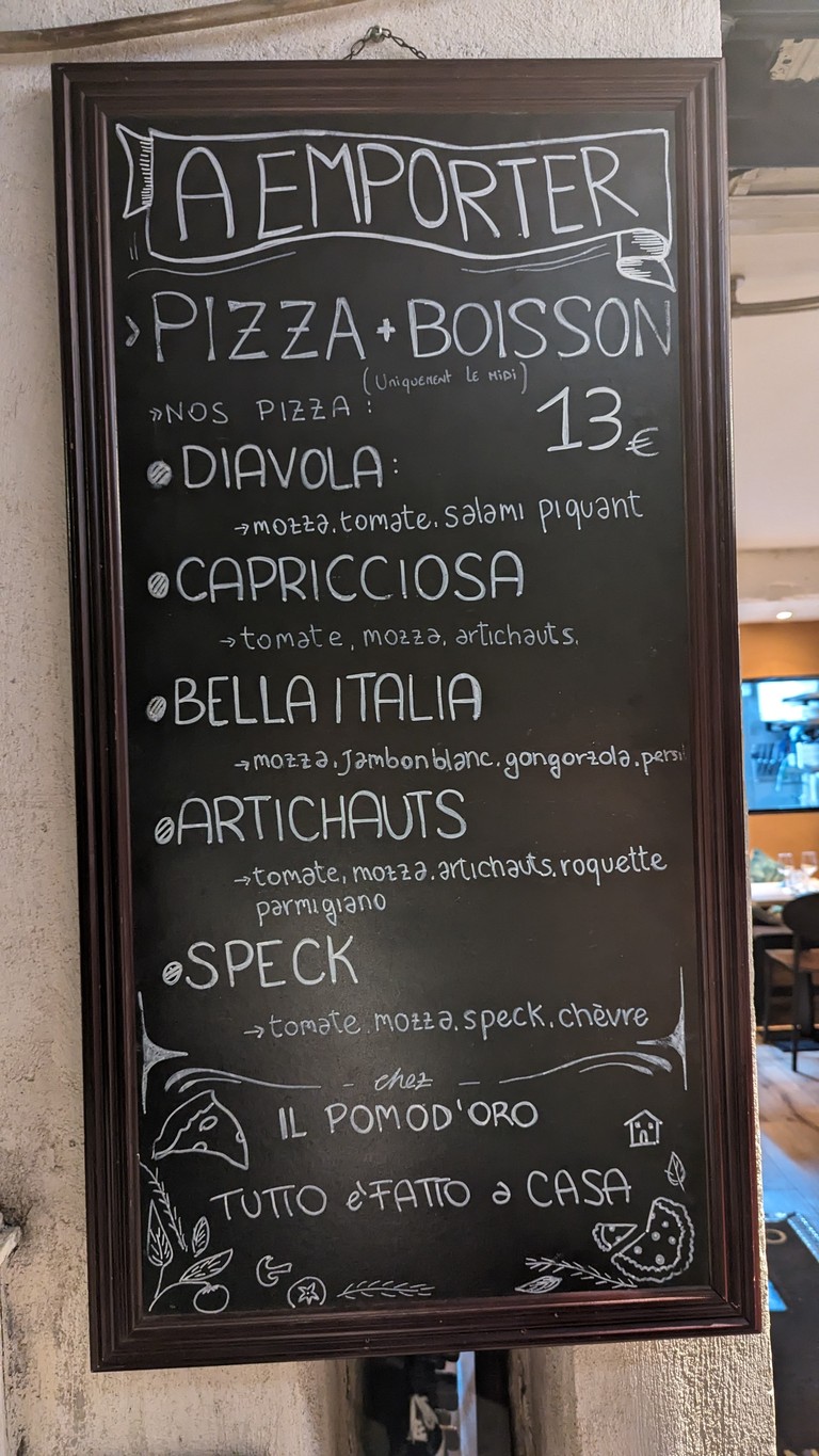 Il Pomod’oro menu 1