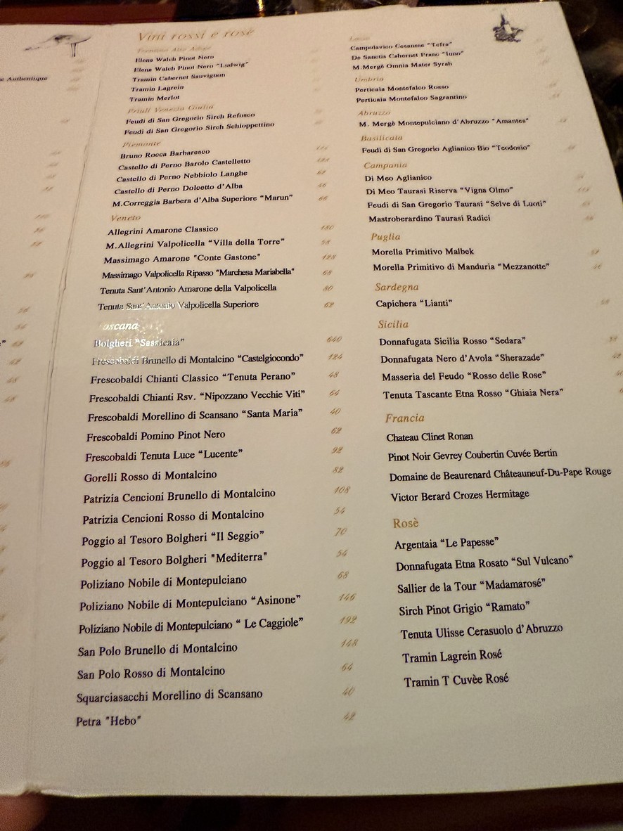 CARPACCIO beef restaurant menu 5