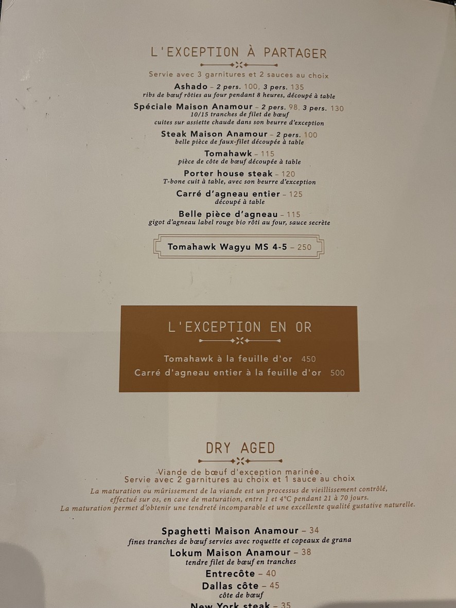 Maison Anamour menu 3