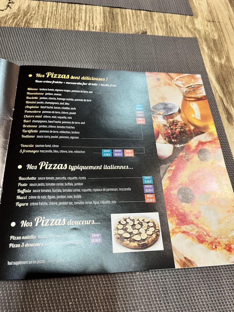 Casa Di Roma Chatillon menu 2