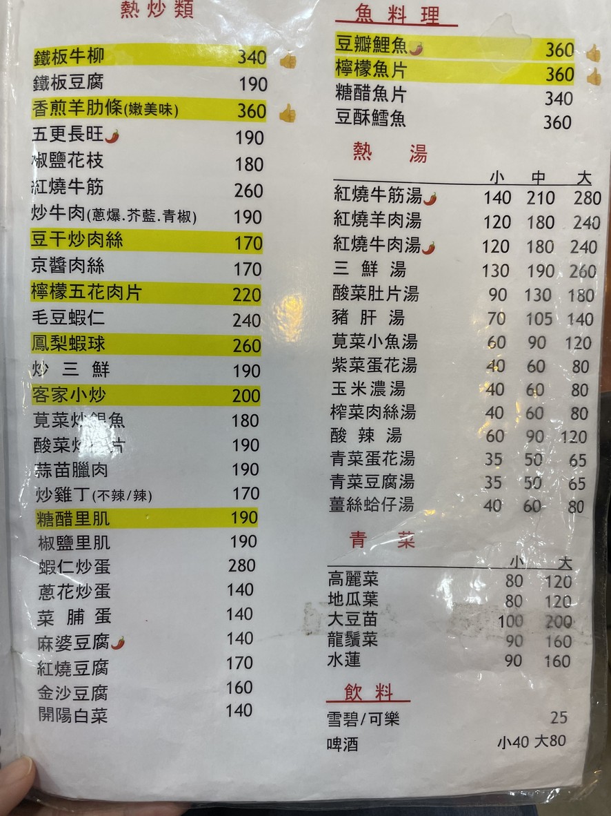 Wéi lún miànshí guǎn menu 2