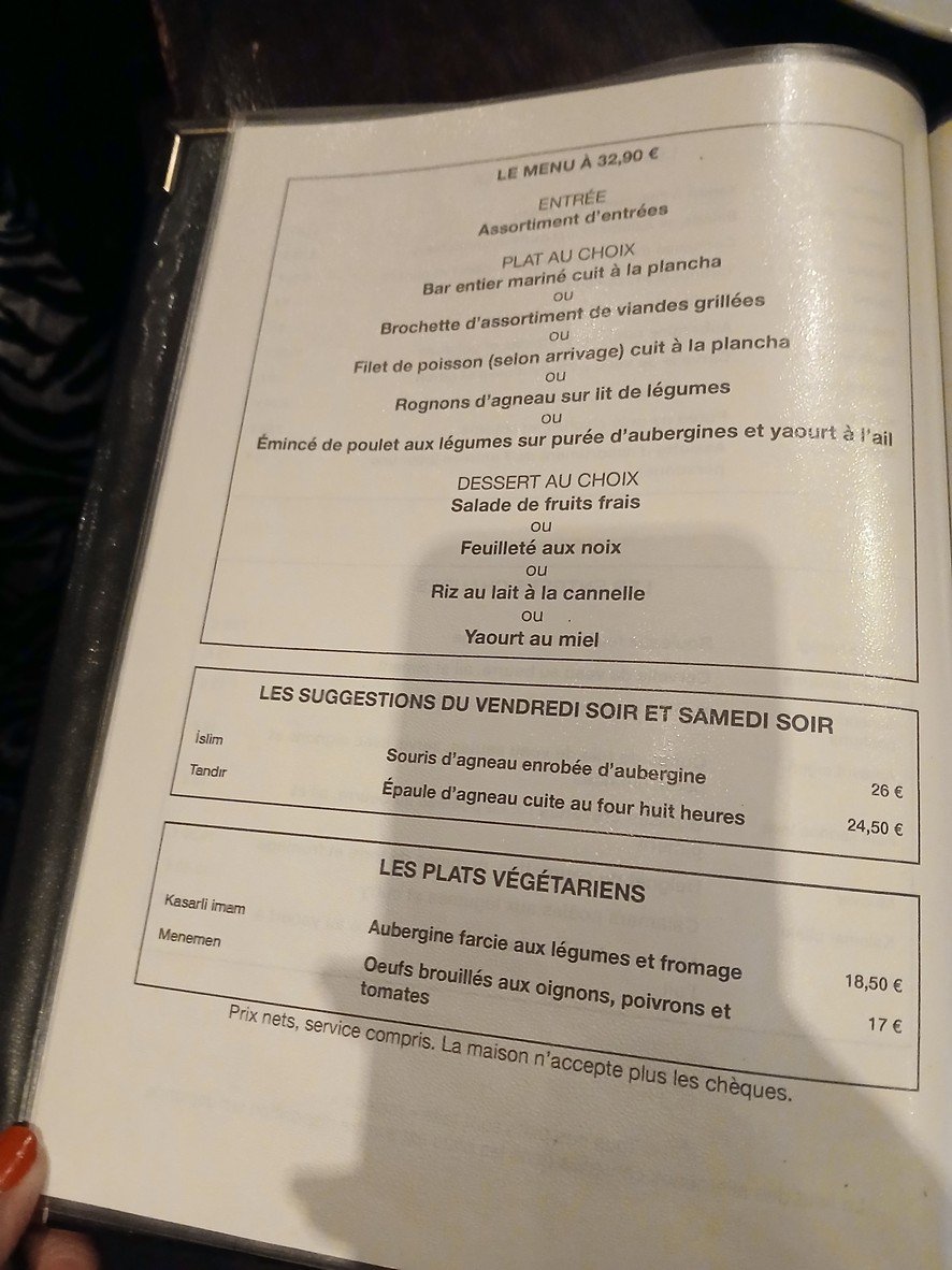 El Janízaro menu 2