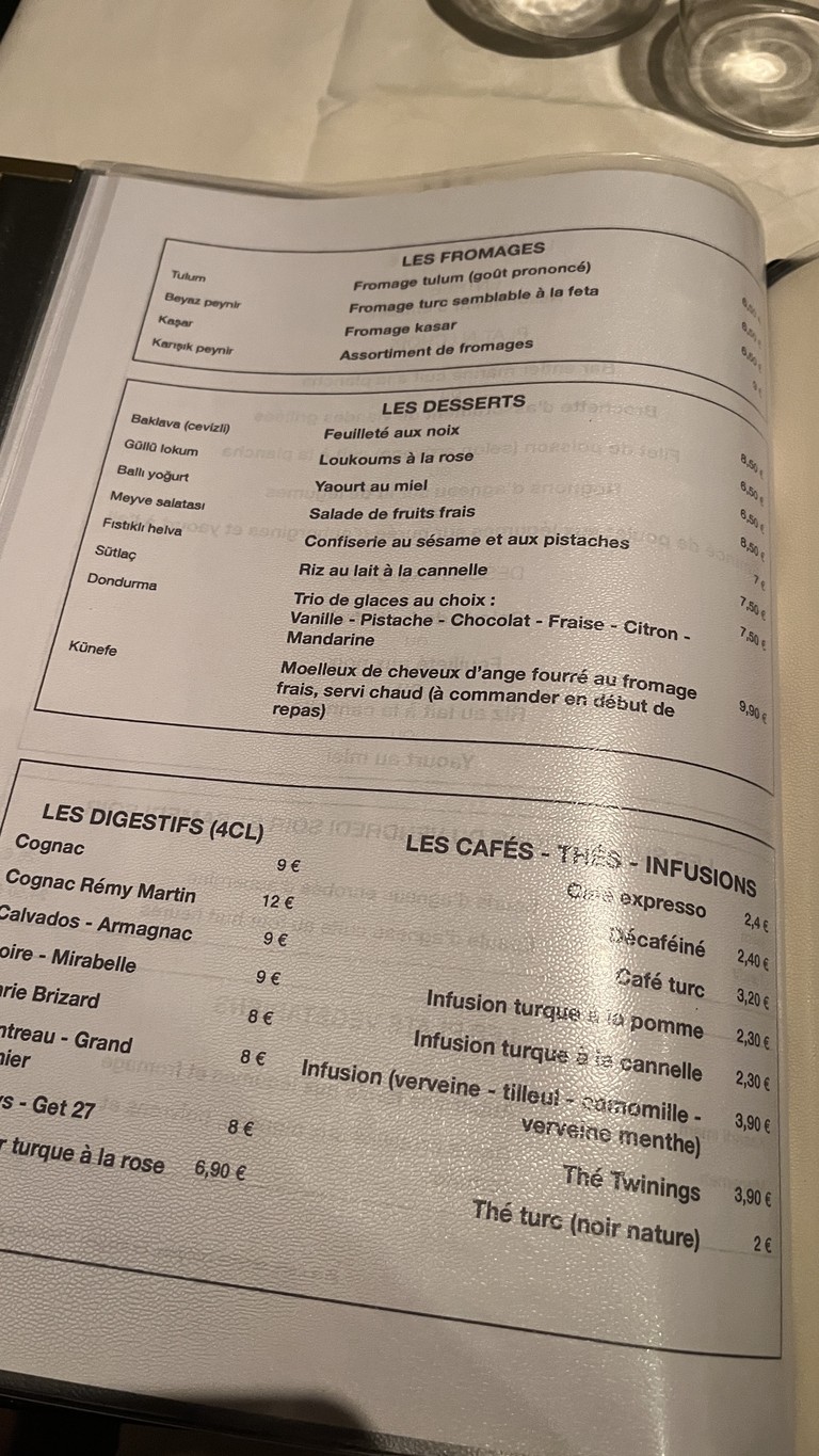 El Janízaro menu 4